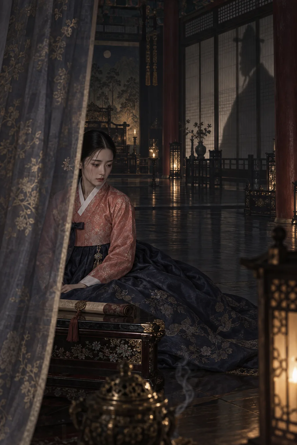 붉은 비단의 문 기본 이미지